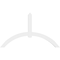 Ekena Millwork Archdale Architectural Grade PVC Gable Bracket, 96"W x 56"H x 4"D x 6"F, 14/12 Pitch GBP096X56X0406ARC00 - alternate 3